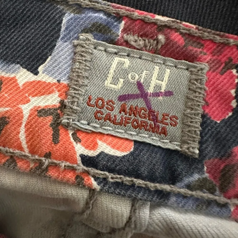 Citizens of Humanity Floral Printed Mandy Jeans High Waist Retro Size 26 Y2K 90s - Image 3