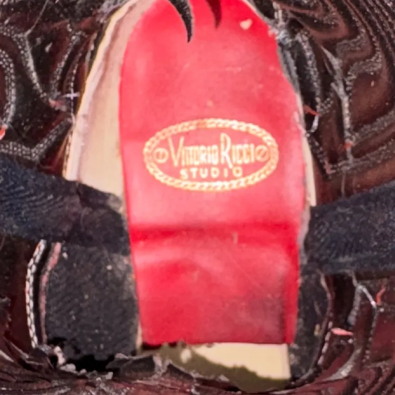 Vittorio Ricci‎ Red Western Cowgirl Boots Size 5 - Image 10
