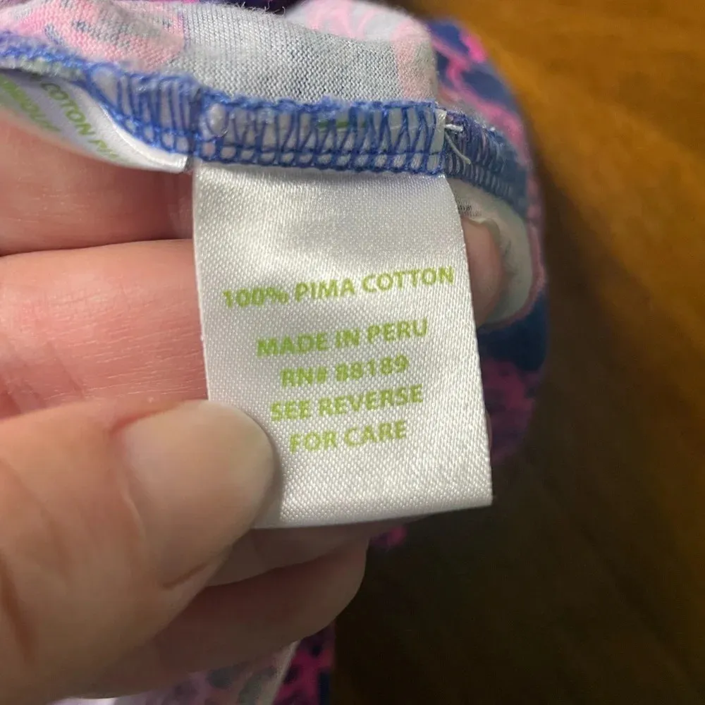 Lilly Pulitzer Marlowe Dress Elephant Pack Your Trunk Print Pink Blue Size Sm - Image 8