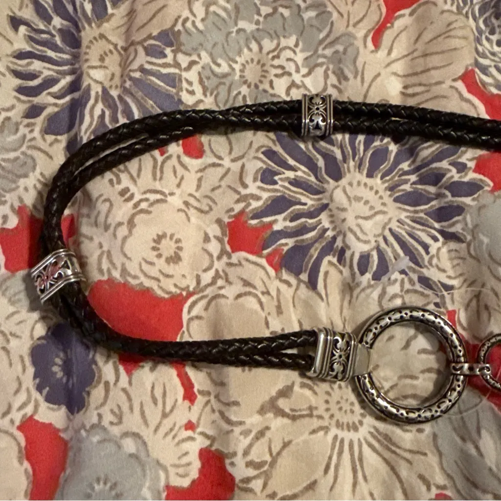 Talbots Gold and Brown Women's Belt - Image 4