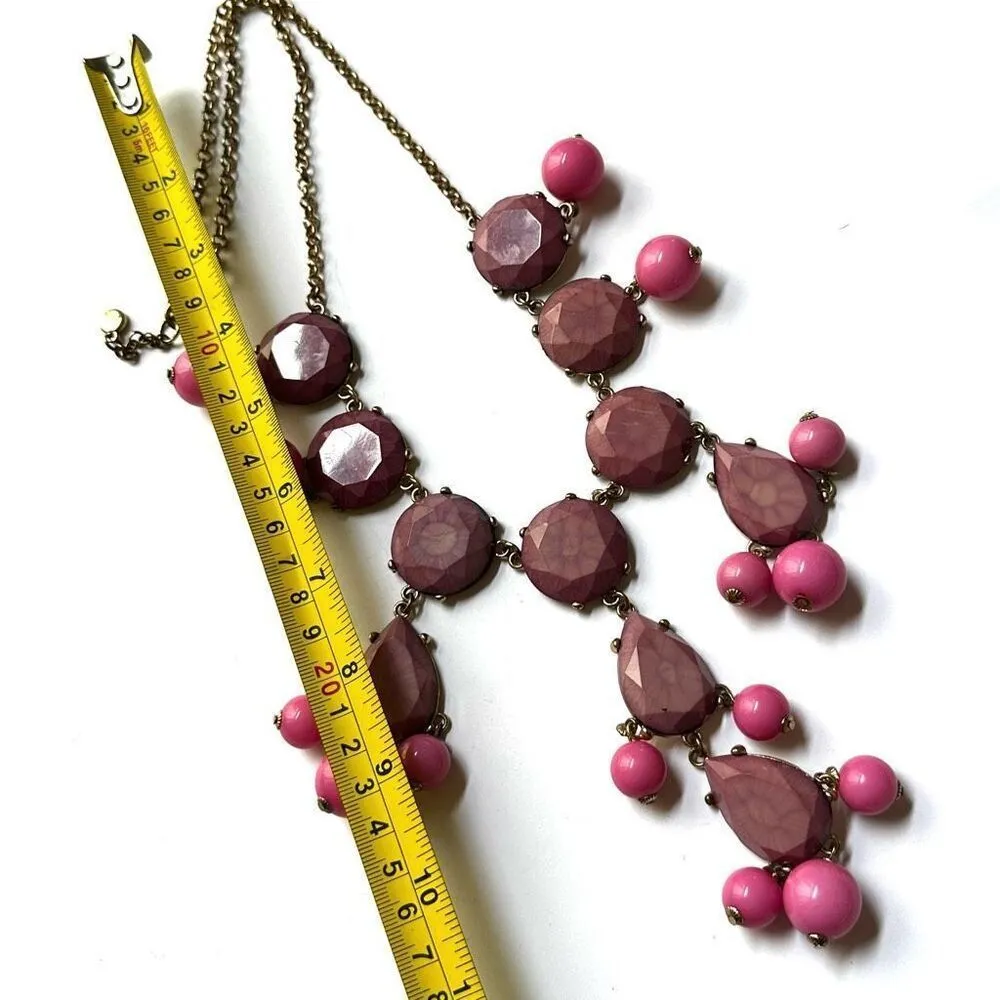Pink and purple statement necklace - Image 6