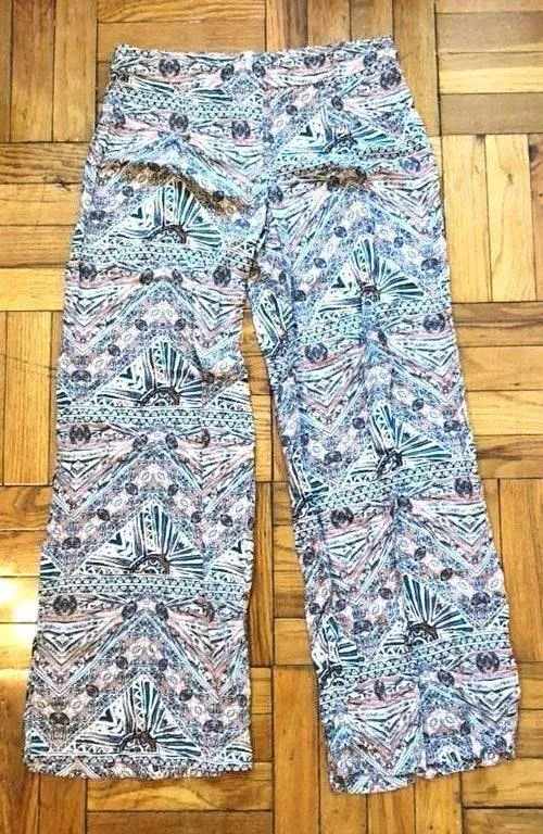 Printed Palazzo Style High Waist Pants - Image 9