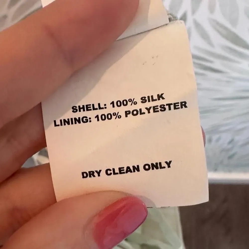 NWT Queue Silver Green Colette Tiered Ruffle Midi Skirt Size 10 100%‎ Silk - Image 6