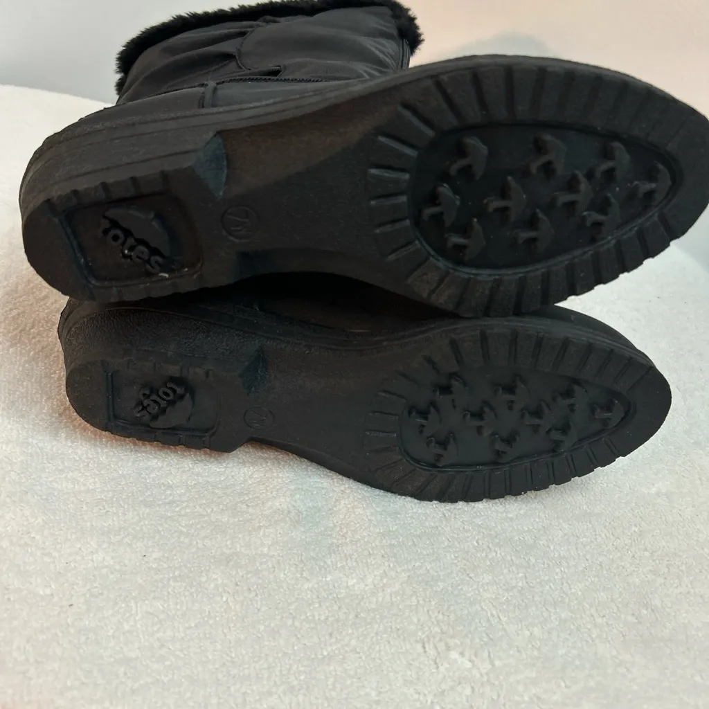 Totes Women’s Winter Boots – Size 7W Black - Image 8