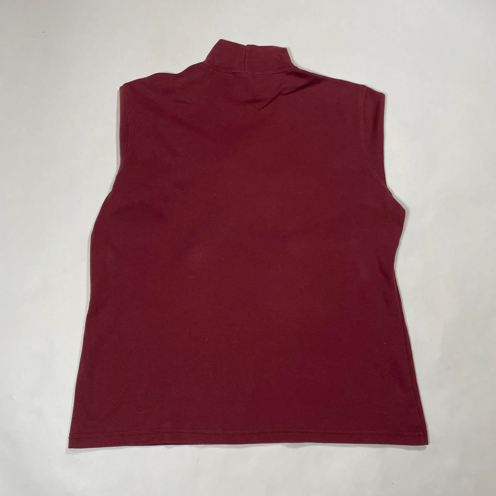 L.L Bean Womens Turtleneck Sweatshirt Long Sleeve Burgundy Size Medium  Womens  - Image 2