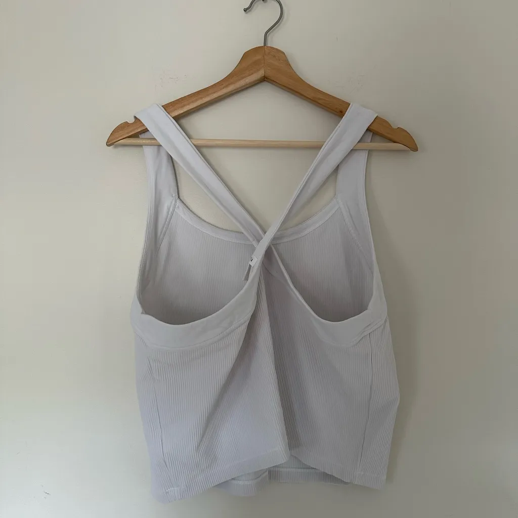 Athleta Horizon Ribbed White Tank - Image 9