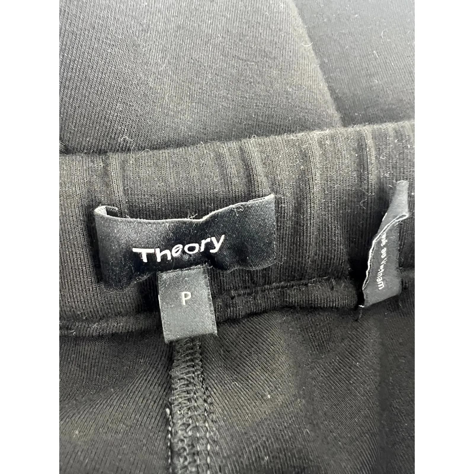 Theory Black Slouchy Double-Knit Jogger Pants - Image 9