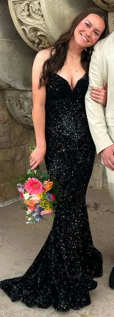 Prom Dress Black Size 0 - Image 2