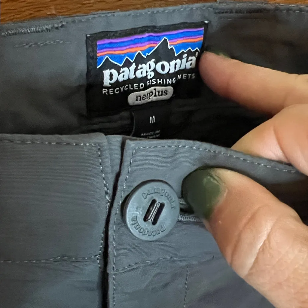 Patagonia Traveler Outdoor Hiking Jogger Pant Asphalt Gray Cargo Medium - Image 3