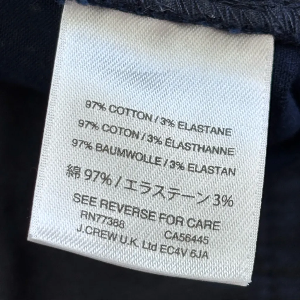 J.Crew navy blue chino shorts in a cotton blend Size 10 - Image 10