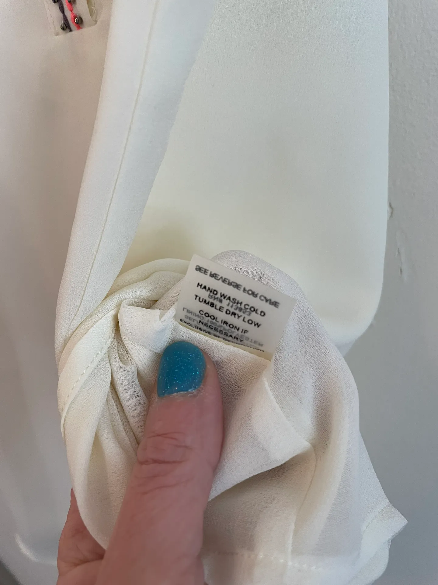 41 Hawthorn Cream Beaded Sleeveless Blouse - Image 6