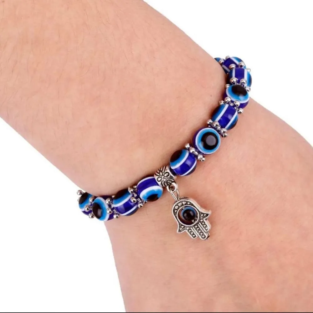 Blue Evil Eye Hamsa bracelet - Image 6