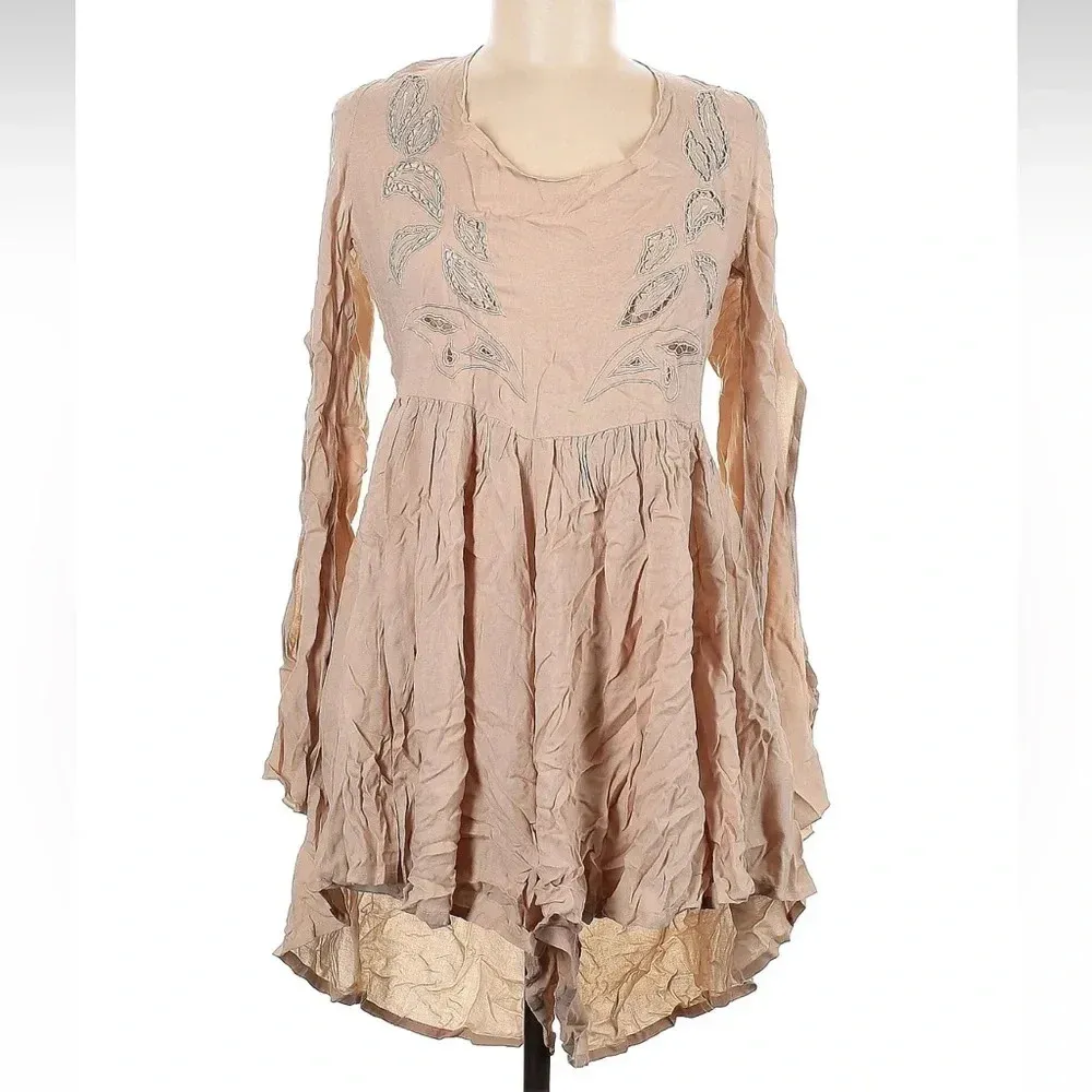 One Teaspoon London Boys Long Sleeve Romper Beige Tan Size Medium M NWT - Image 3