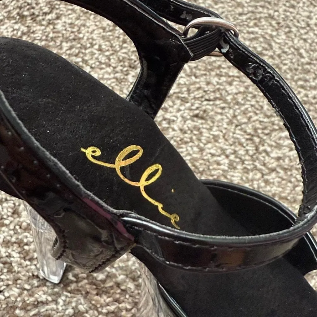 Black Stripper Heels - Image 6