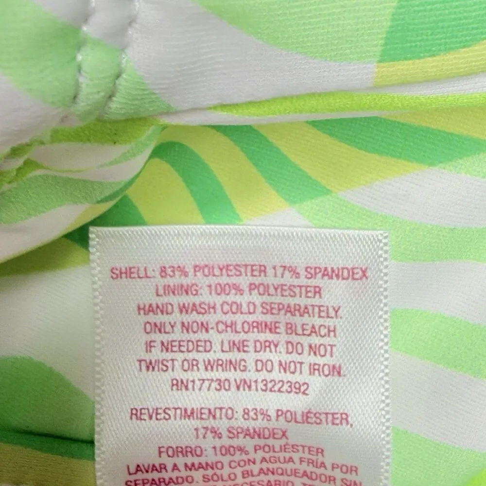 Xhiliration Juniors Side Tab Hipster Abstract Print Bikini Bottom L (8-10) New! - Image 9