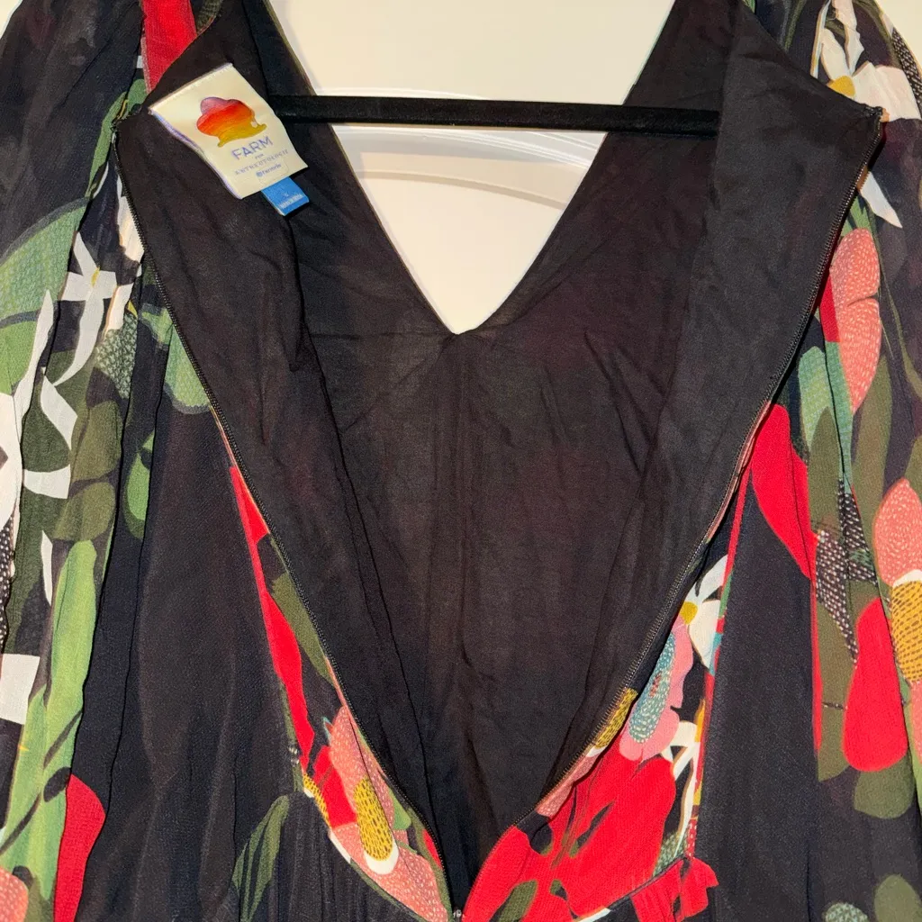 New Farm Rio by Anthropology Floral Long Sleeve Maxi Dress size small - Image 7