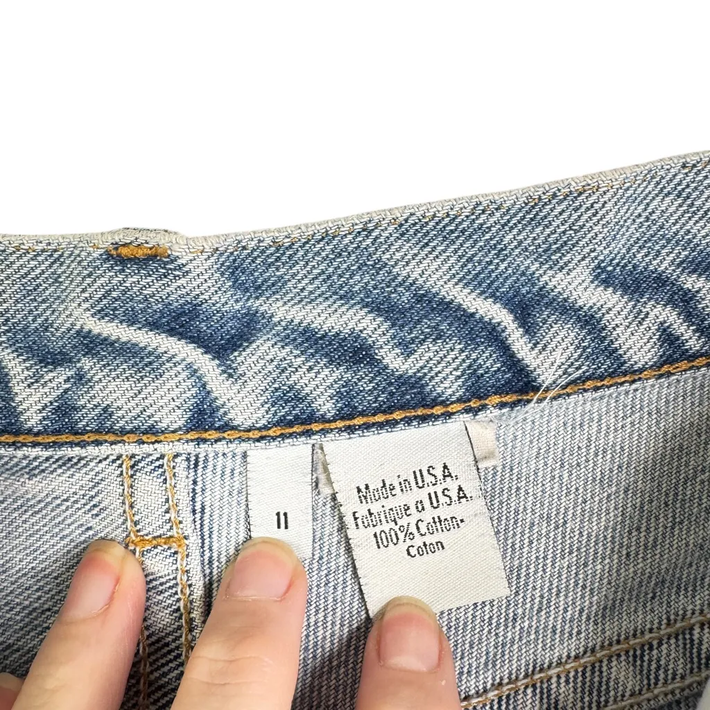 Vintage‎ Calvin Klein Cutoff Denim Shorts Frayed Distressed Festival Concert 30 - Image 5