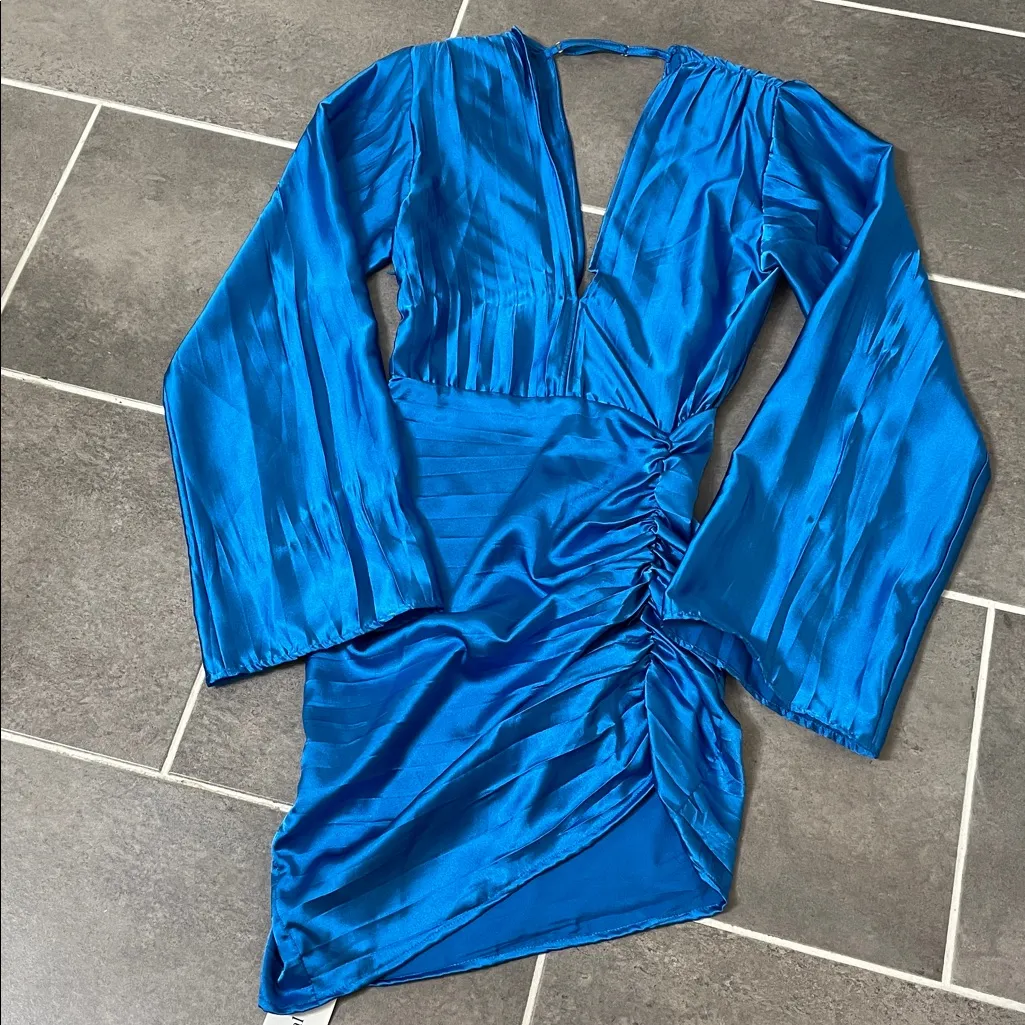 L’IDEE Costes Mini Dress in Moroccan Blue size 6 - Image 2