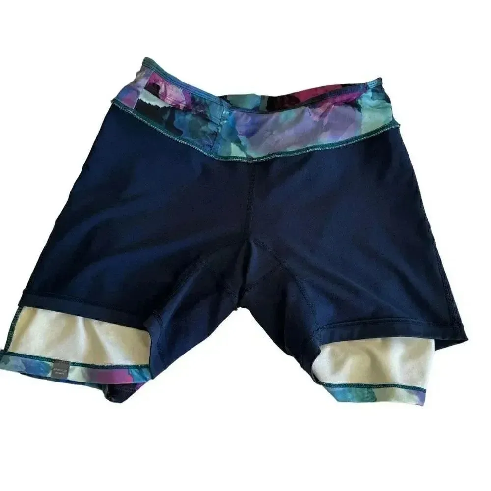 Title Nine Blue Purple Watercolor Floral Pull On Skort Golf Tennis SZ XS #1923 - Image 7