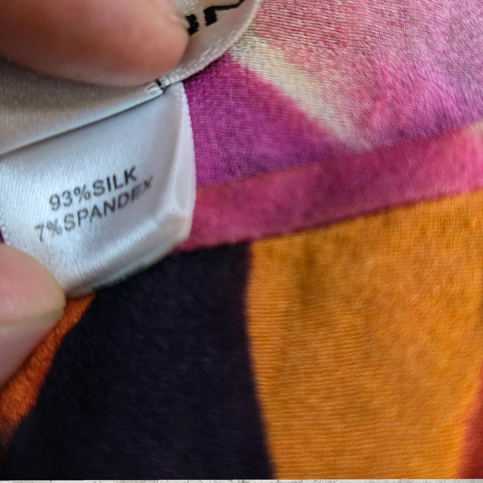 St John Floral Sheer Silk Blend Swim Suit Cover Up Bathing Suit Cover Size Small - Image 3