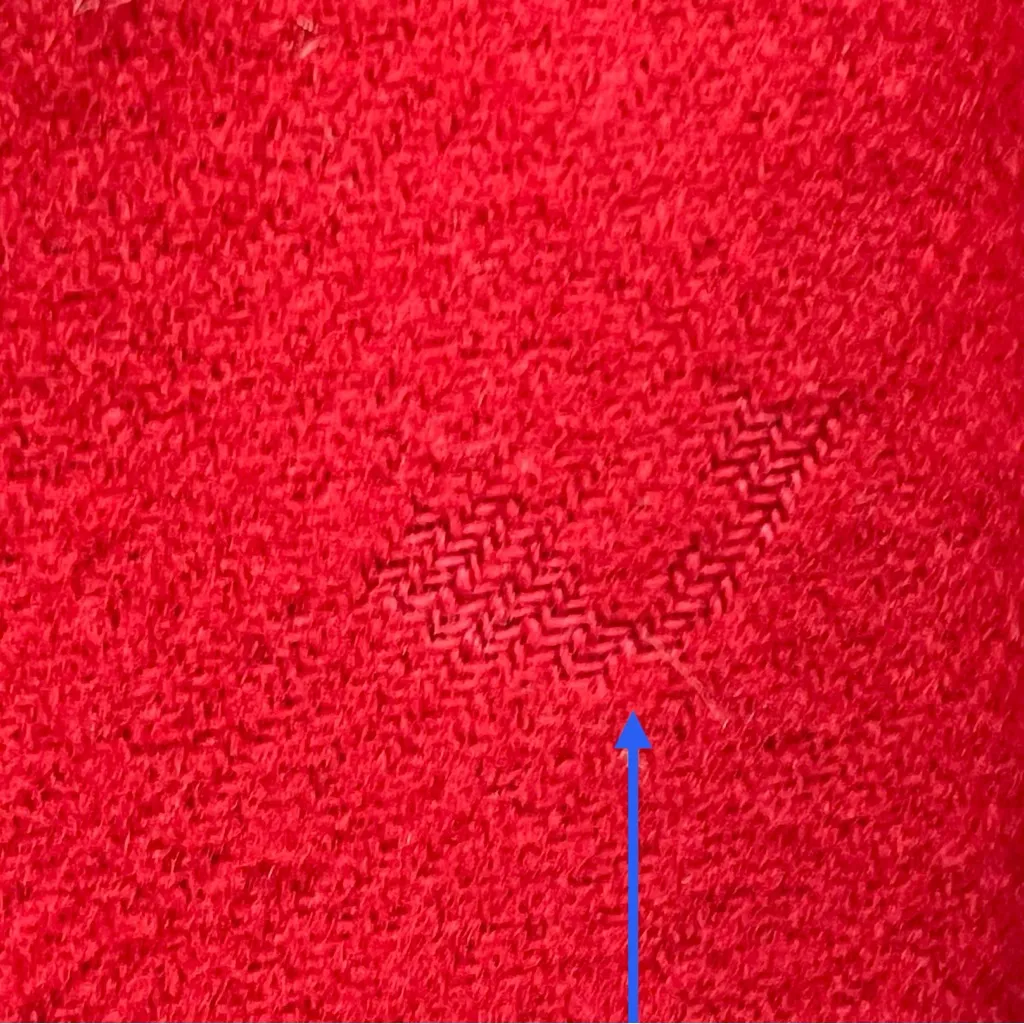 Abercrombie & Fitch Cropped Red Blazer Size XS Wool Blend 2 Button Jacket Preppy - Image 8