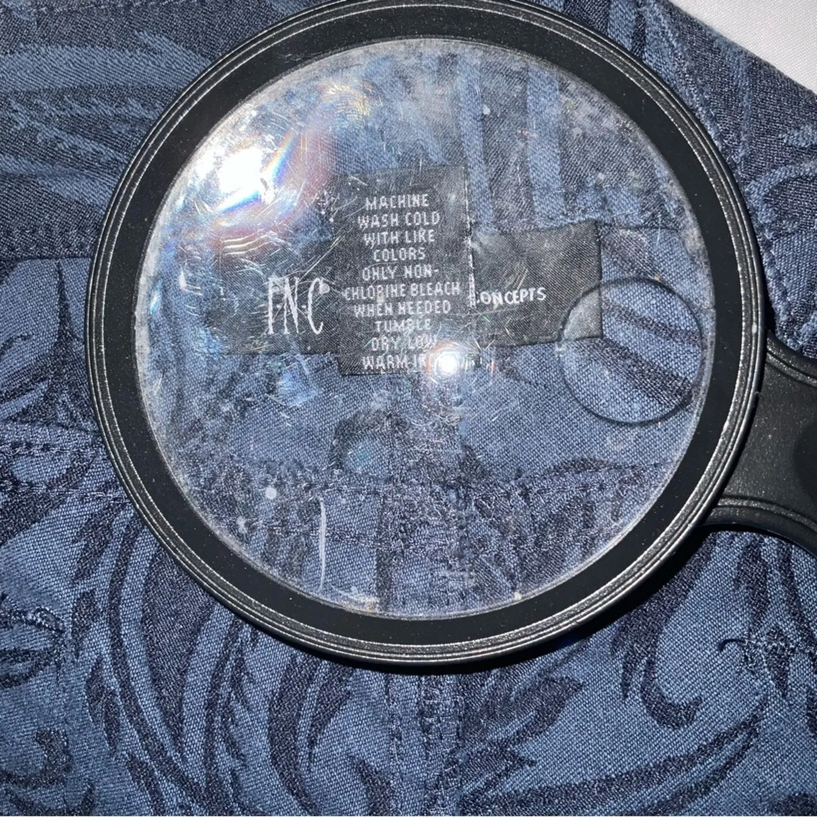 INC International Concepts Botanical Print Floral Embroidered Jeans 10 Boho Chic Blue - Image 12