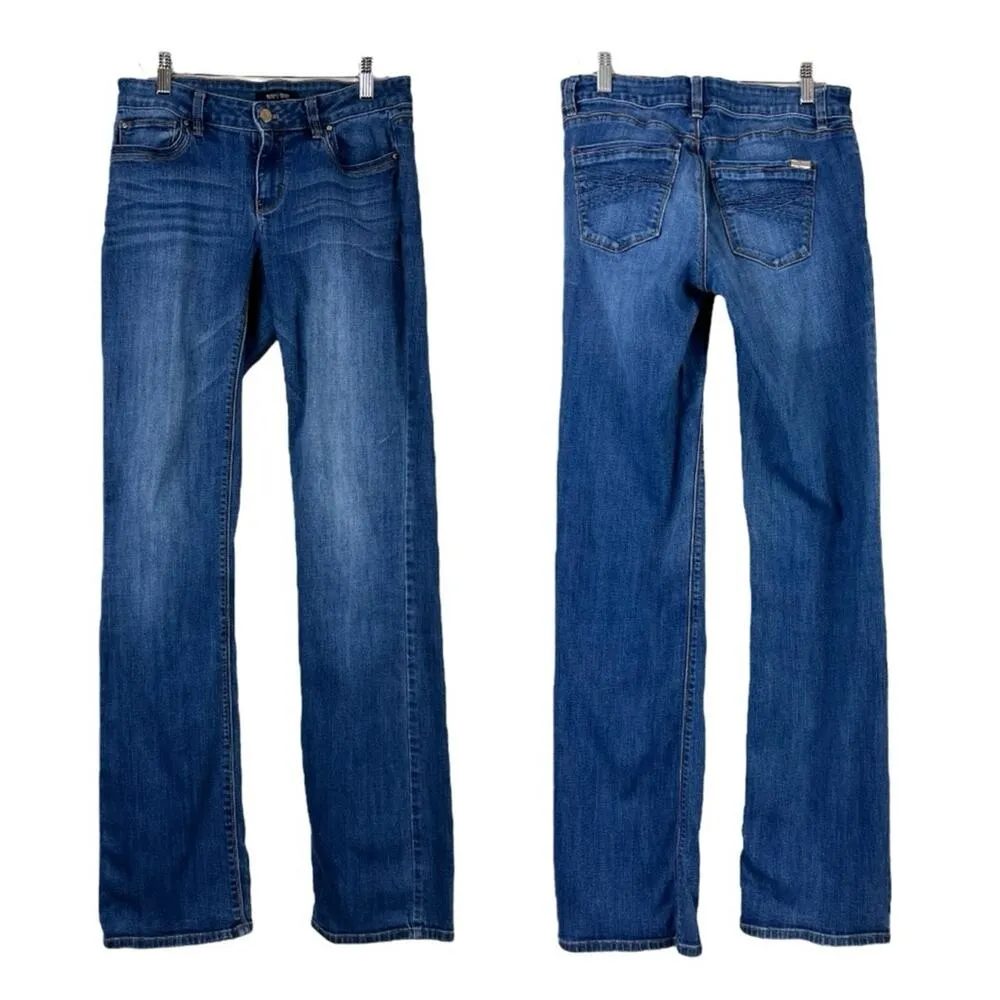 White House Black Market WHBM Jean Boot Leg Low Rise Medium Wash Women’s Size 2L - Image 6