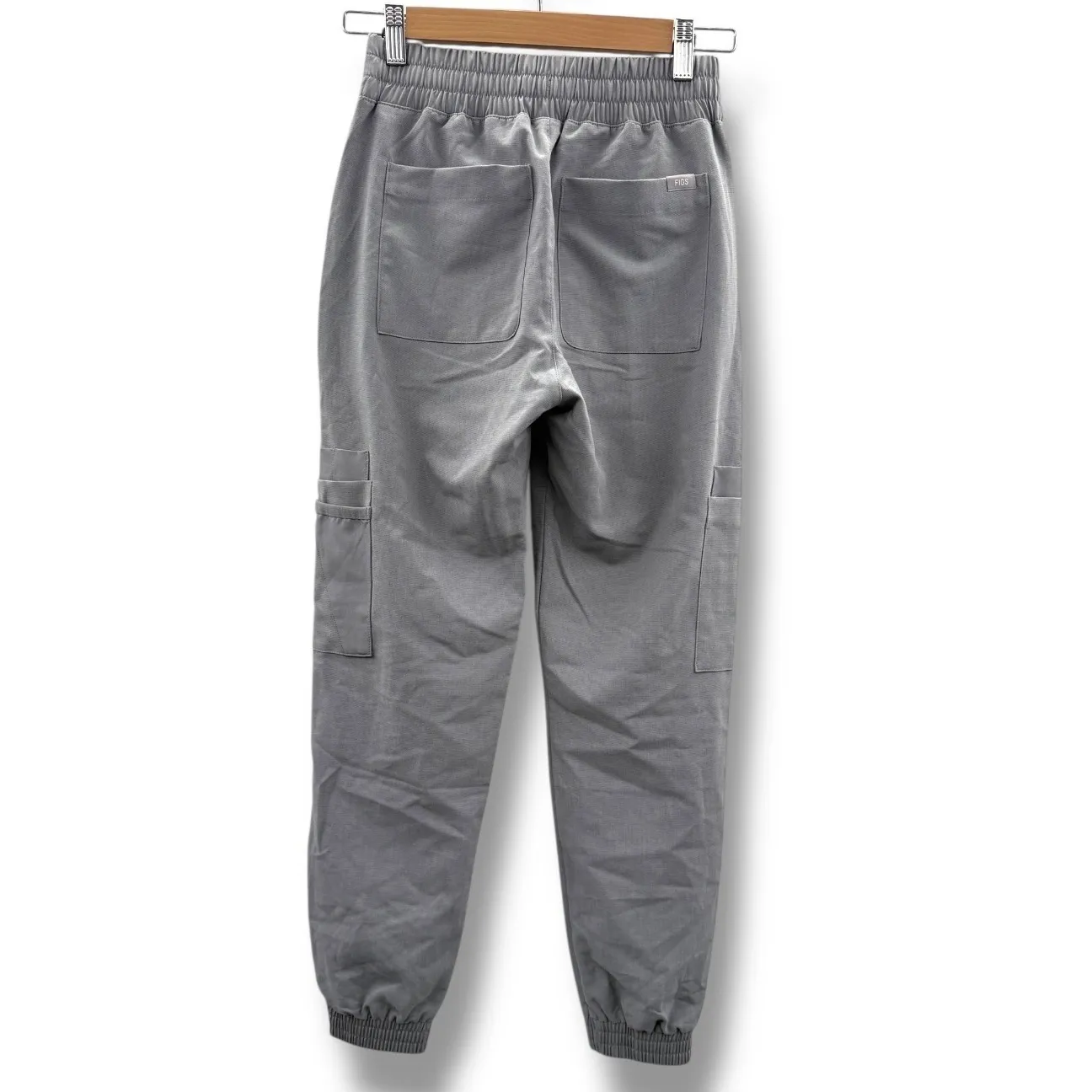 FIGS NWT Charlotte Slim Petite Scrub Pants Gray XXS Workwear Utility Style - Image 2