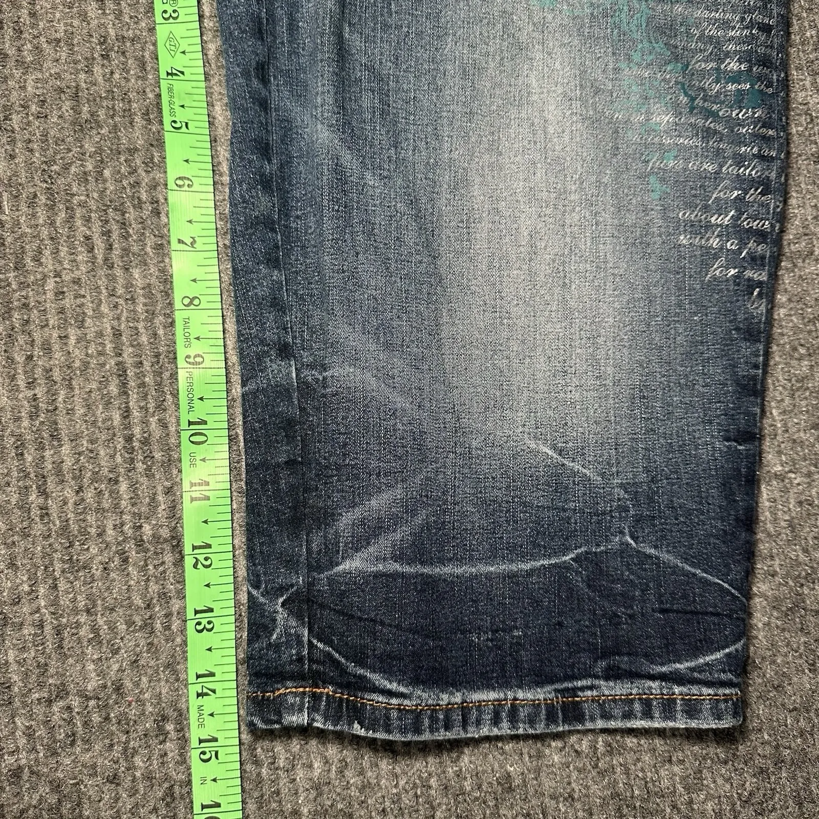 Y2K Vintage McBling Baby Phat Bermuda Shorts Jean Denim Size‎ 9 - Image 6