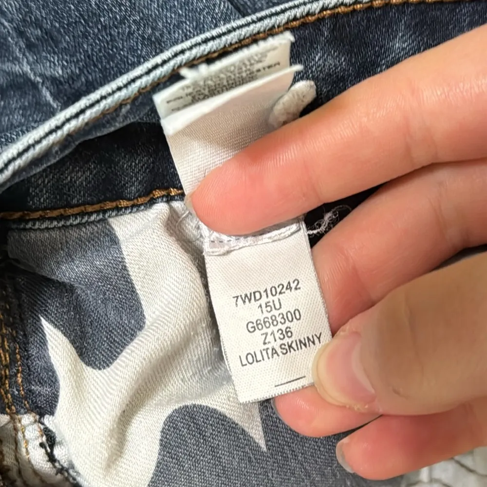 Lucky Brand Lolita Blue Skinny Ankle Cropped Jeans Size  29 - Image 11