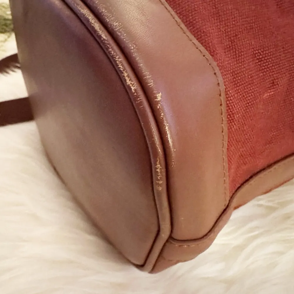 A.P.C. Canvas Bucket Bag Red - Image 8