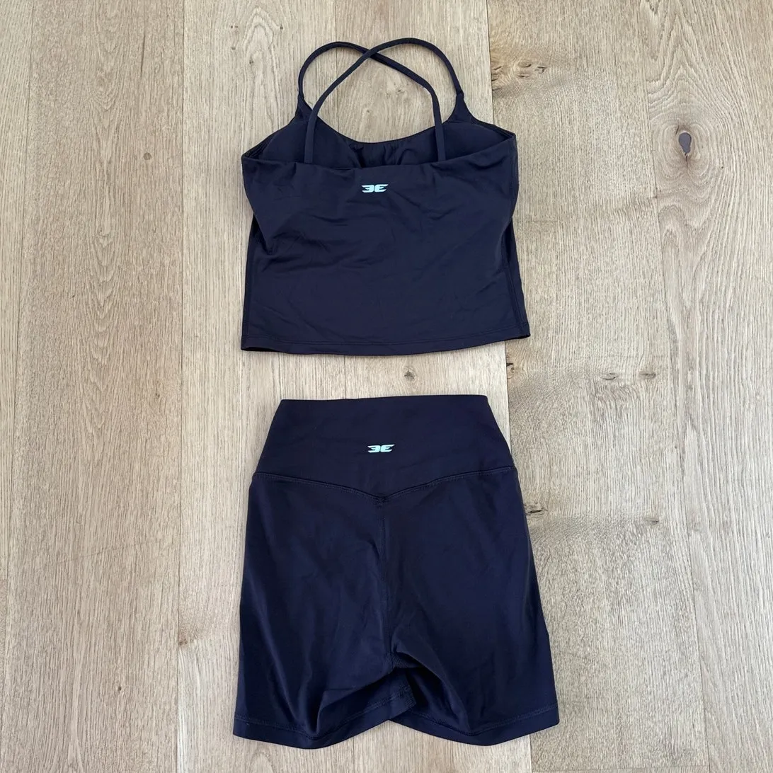 Elite Eleven Tank Top Airey & Bike Shorts Perform Size XS Brown - Image 4