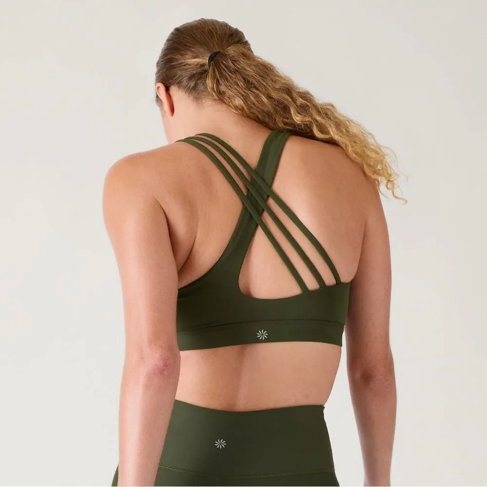 NWT Athleta Train Free Bra. Small. D-DD Aspen 🌳 Olive - Image 3