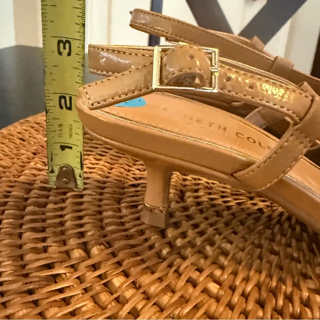 Kenneth Cole  Elegant Tan Slingback Women's Shoes - Image 5