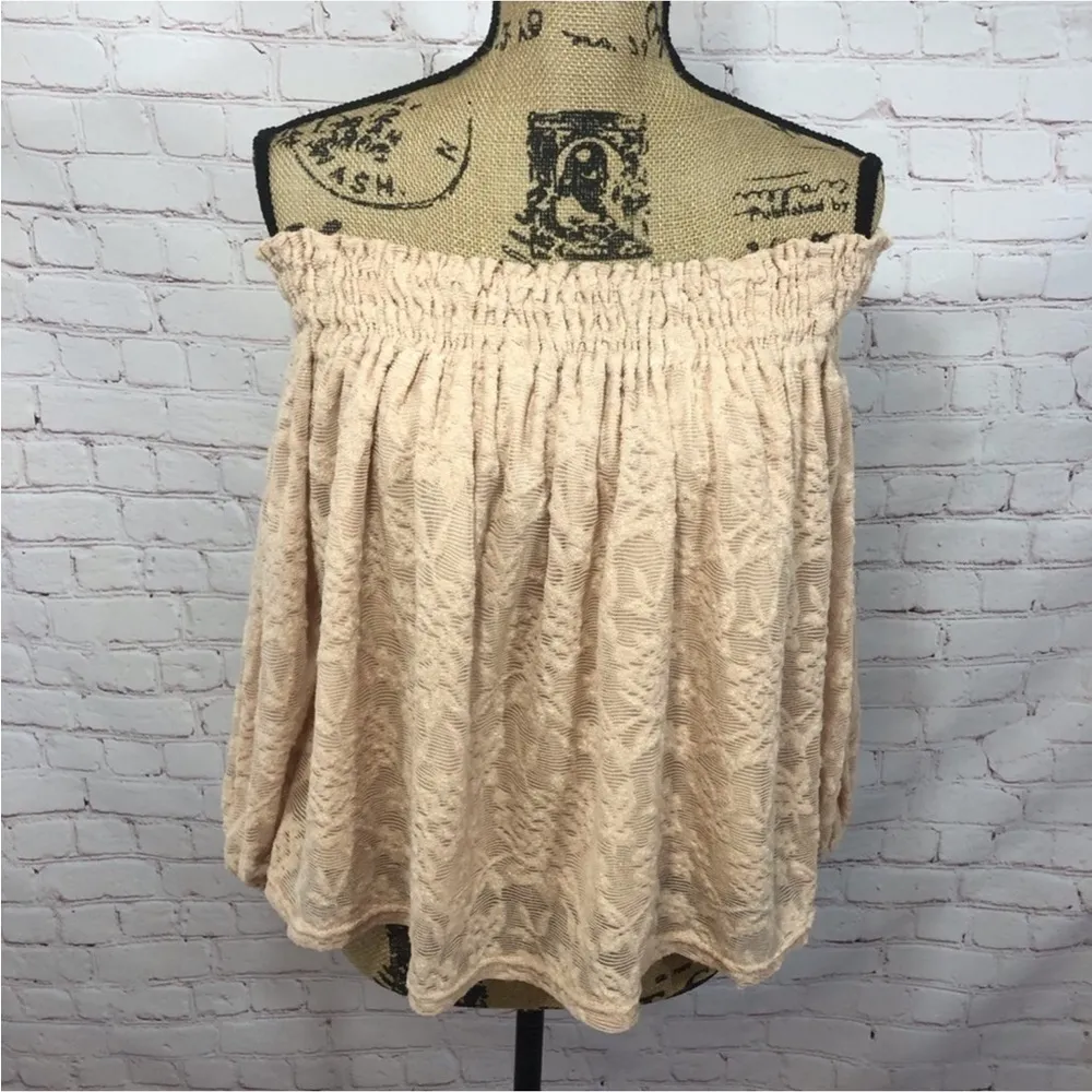 Deletta Blush Lace Off Shoulder Blouse - Image 3