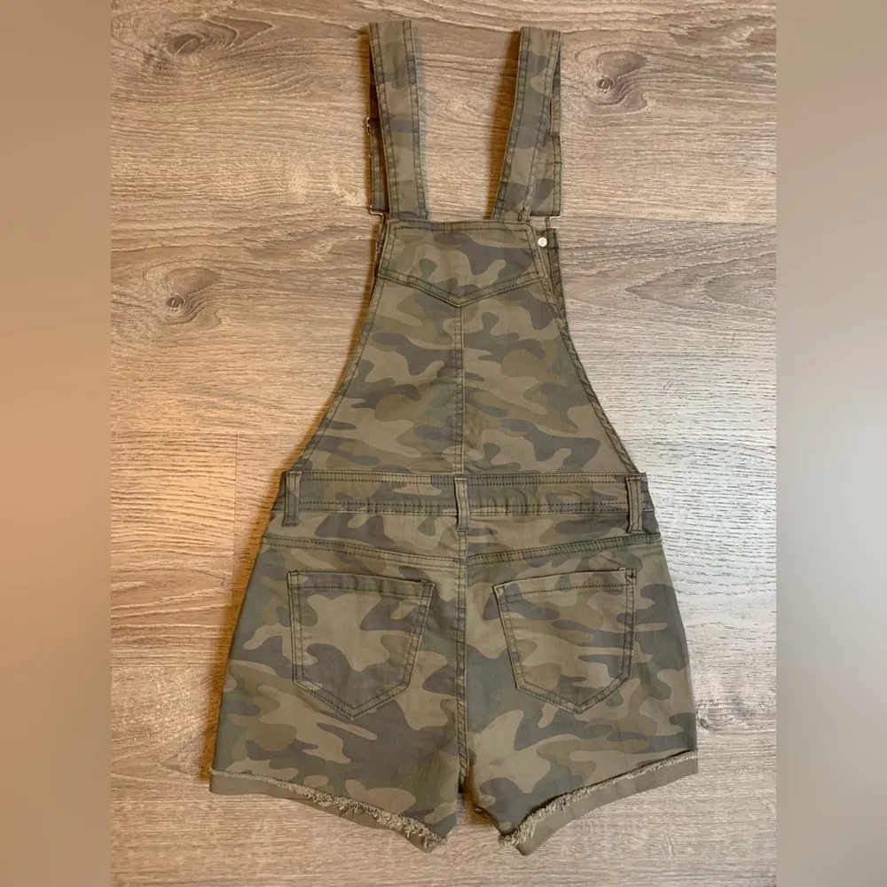 Camo-Print Denim Shortalls - Image 2