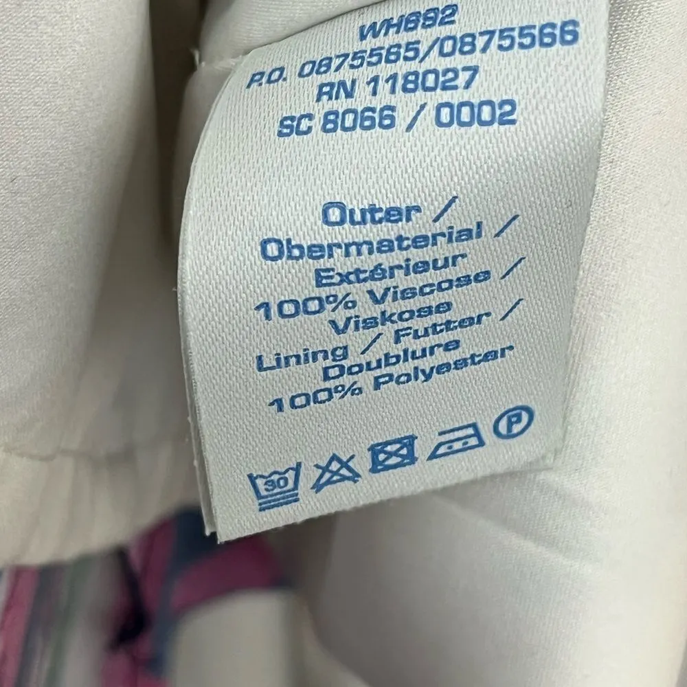 Boden Beaufort Watercolor Shift Dress Pink Navy 6L Pink Size undefined - Image 7