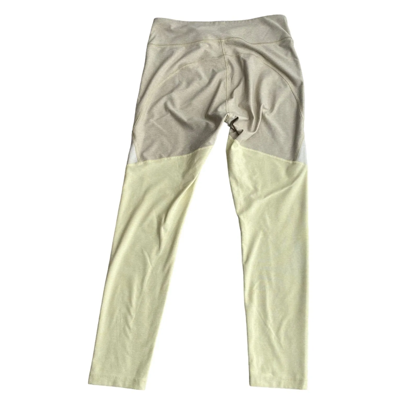 Outdoor Voices Sz L 7/8 Tri-Tone Warmup Legging Sandstone‎ Beige Yellow Athletic - Image 5