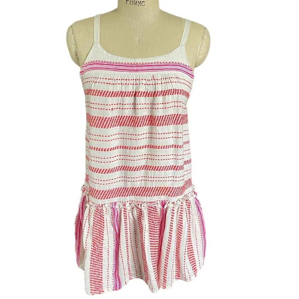 LEMLEM Tiki Layer Mini Dress in Pink & White Size XS X-Small - Image 3