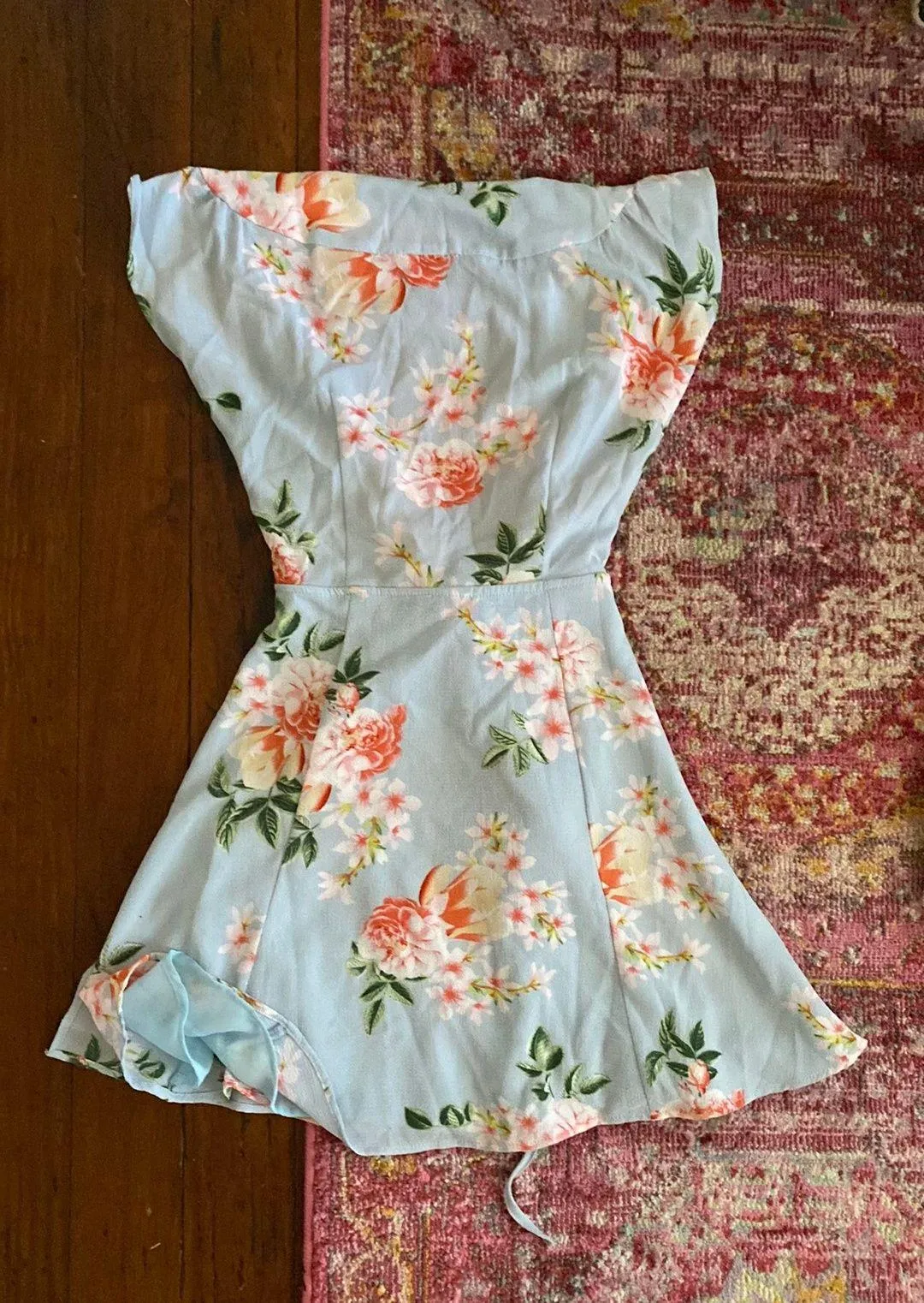 Floral Wrap Dress - Image 3