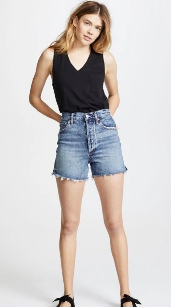 Madewell Whisper Cotton V-Neck Pocket Tank - Image 5