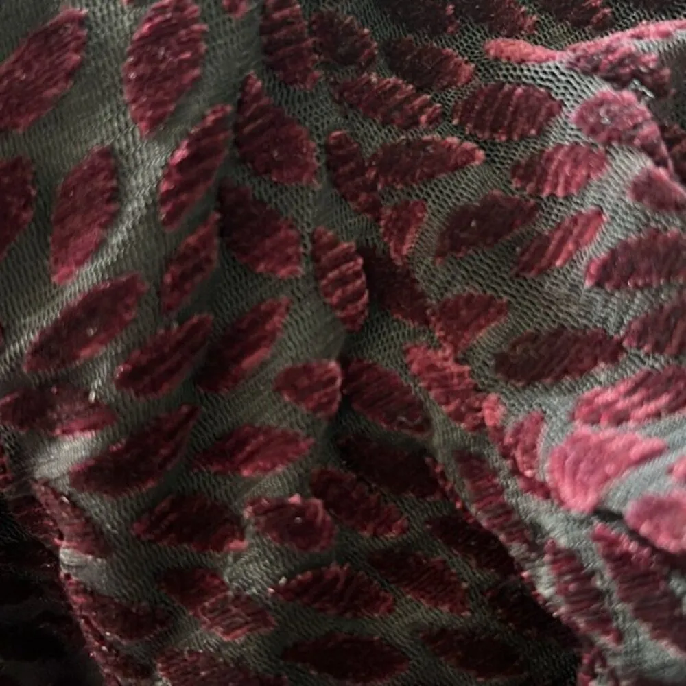 Ramy Brook Aman Mini Dress in Velvet Burnout Print Plum Berry Size XL NWT $395 - Image 7