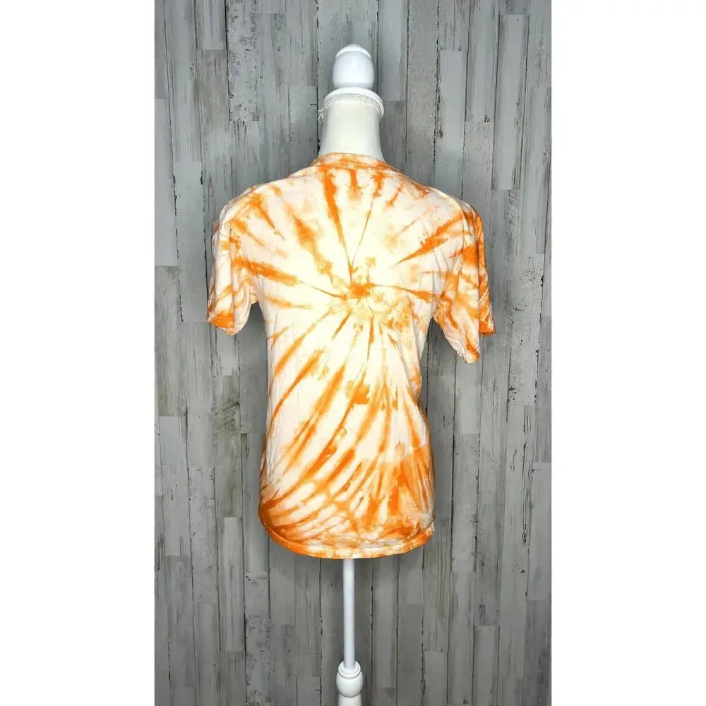 Women's Clemson Tigers Orange‎ Tie-Dye T-Shirt Size Small Short Sleeve Casual - Image 3