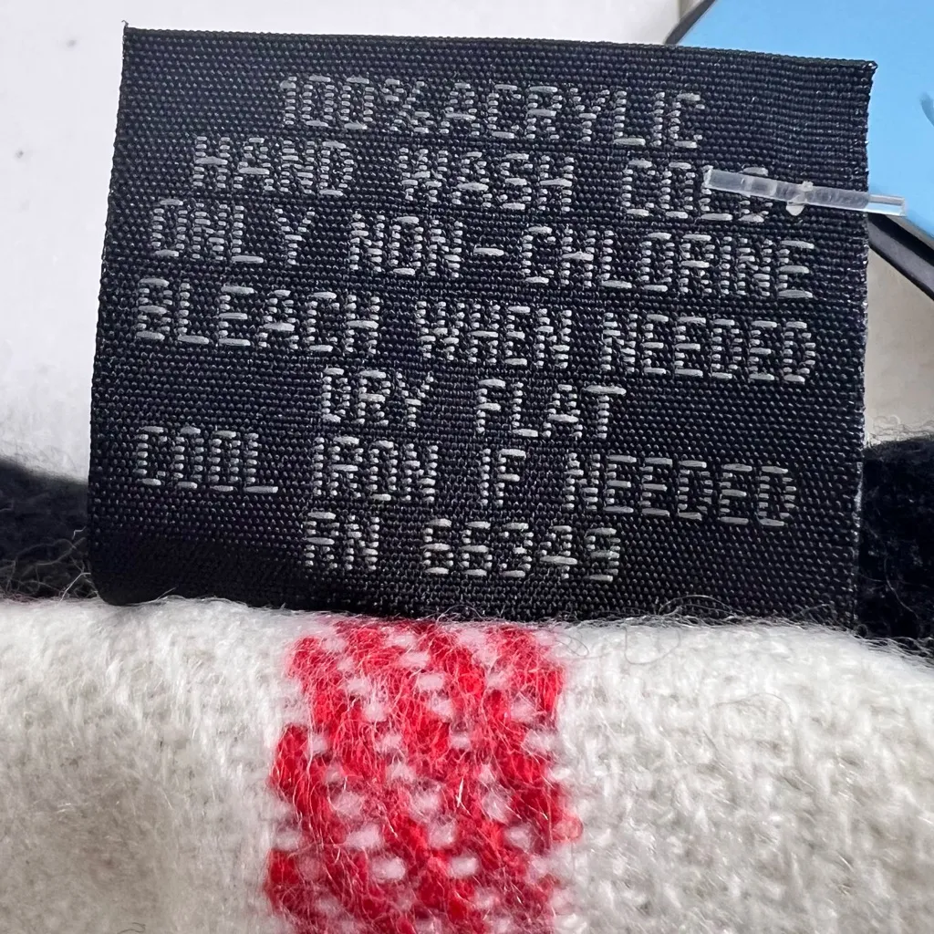 V.FRAAS Ivory/Black/Tan/Red Plaid Flannel Poncho Wrap Black - Image 4