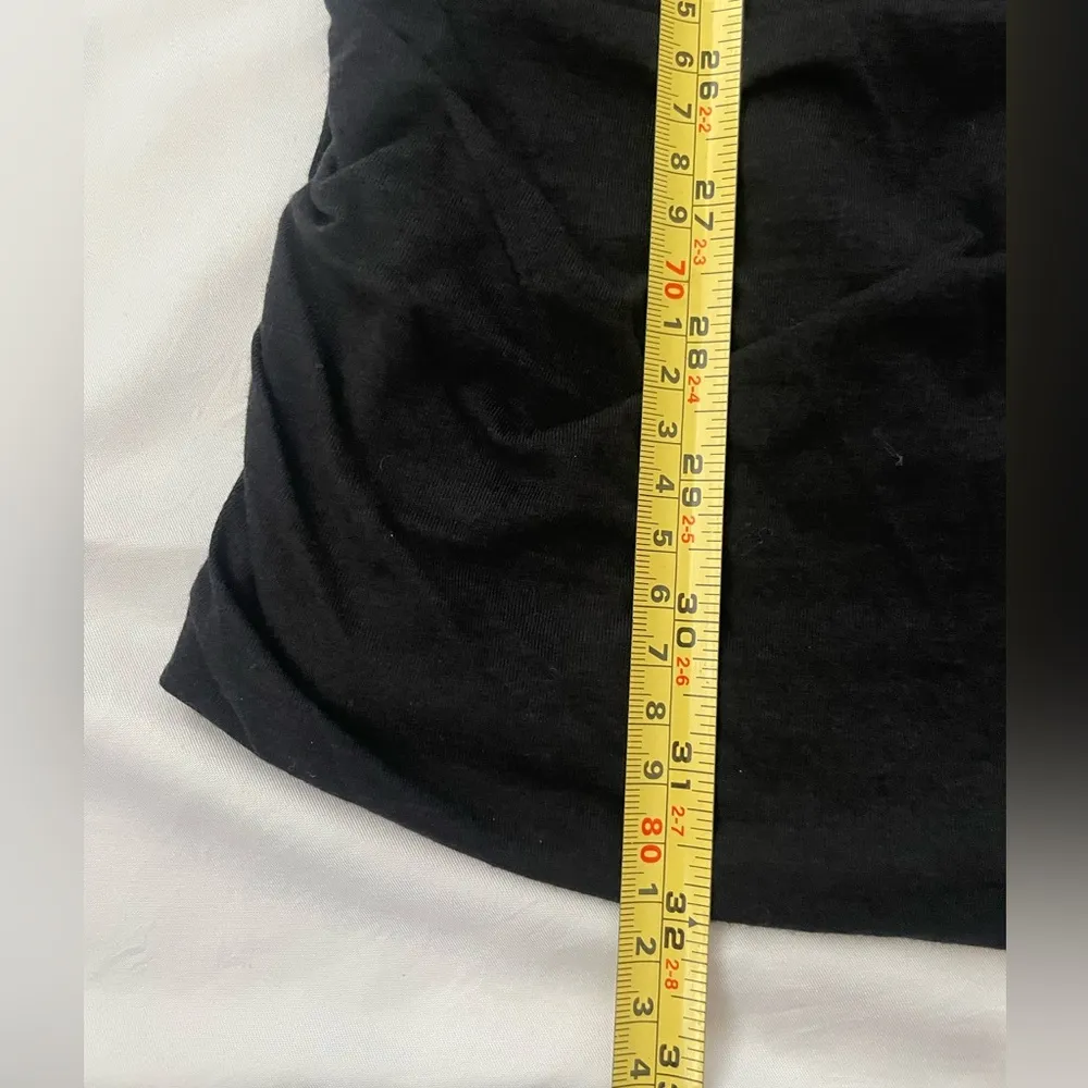 Babaton Black Contour Ruched Covet Short Sleeve Bodycon T-Shirt Dress - Image 11