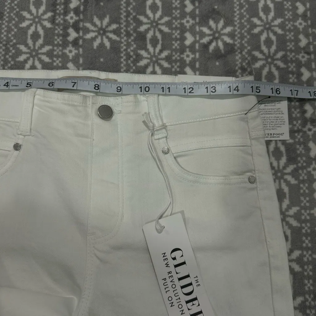 NWT Stitch Fix Liverpool Gia Glider Ankle Skinny In White Size‎ 2/26 - Image 11