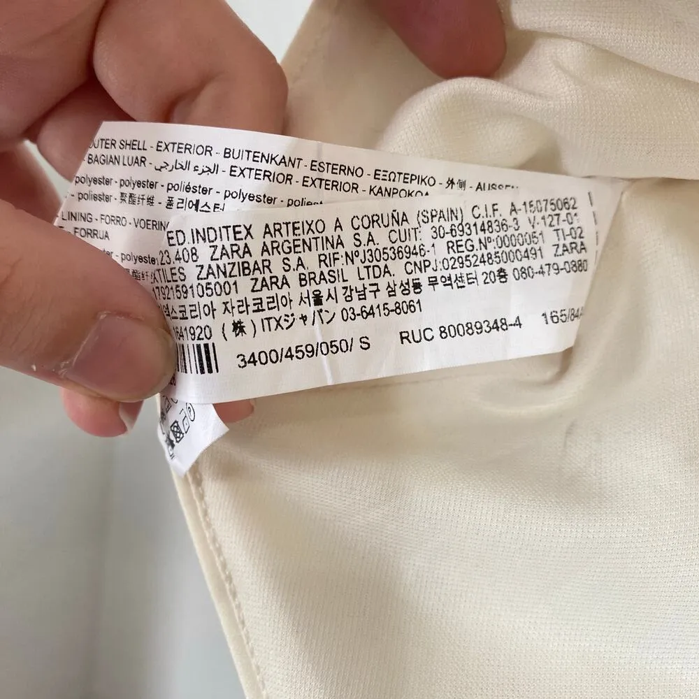 ZARA Floral Print Corset Crop Top Strapless Bustier Feminine Size Small NWT - Image 7