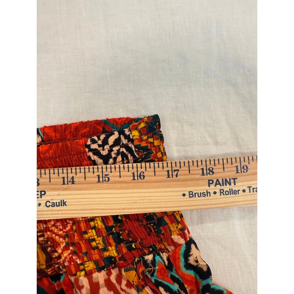 NWT Torrid Pull On Wide Leg Stretch Challis Smocked Waist Pants Red Women 2XL - Image 11