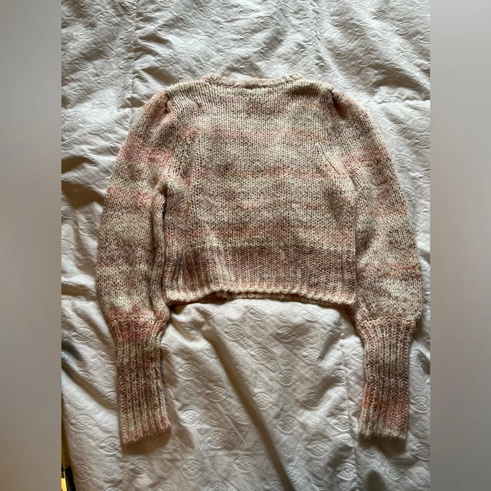 cropped muted rainbow sweater - Image 5
