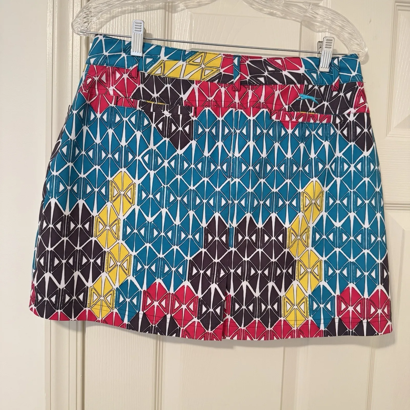 Slazenger Womens Golf Skort Colorful Geometric Skirt Pickleball Tennis Size 8 - Image 4